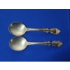 Image 1 : 2 - Gorham Melrose Sterling Silver Spoons - TW: 83.8g