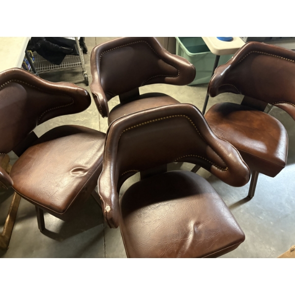 4 Gasser chair co california cocktail lounge chair model L-90 series Swivel Chairs 