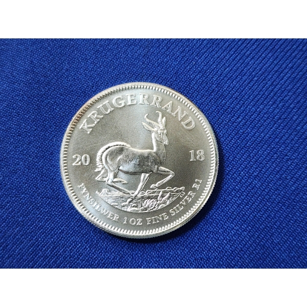 2018 South African Krugerrand 1 oz .999 Fine Silver Coin