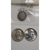 Image 1 : (3) United States 90% Silver Coins - 1914 Barber Dime, 1962 & 1964-D Washington Quarters - FV: $0.60