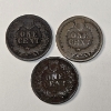 Image 2 : (3) Indian Head Pennies - 1882, 1891 & 1895 - $0.03 FV