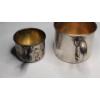 Image 4 : Sterling Silver Lunt & Webster Cups - Total Weight: 76.6g