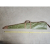 Image 8 : Vintage Green & Tan Leather Soft-Lined Zip-Up Rifle Case ~42in (Damaged - See Photos)