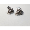 Image 1 : Vintage Sterling Silver Grapevine Earrings TW: 8.1g