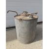 Image 1 : Vintage 5 Gallon Galvanized Can With Swivel Spout & Bail Wood Handle