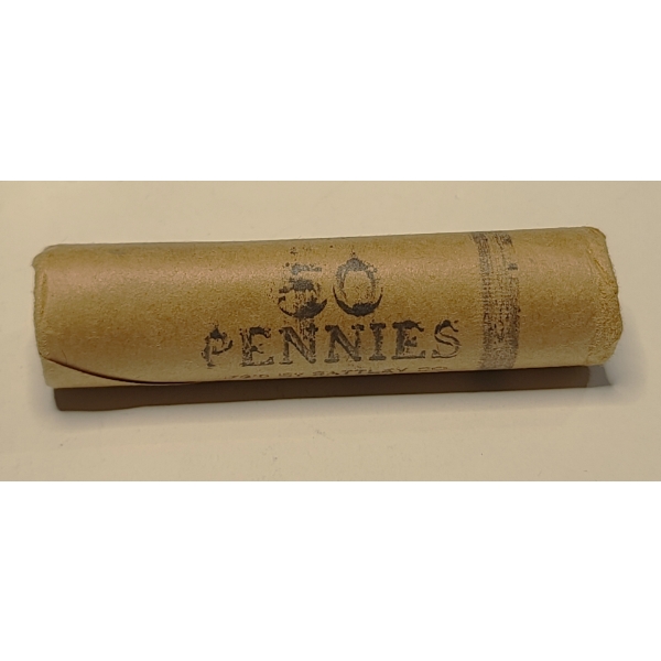 Roll Of (50) Pre 80's Lincoln Pennies - Face Value: $0.50