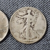 Image 3 : Two United States 90% Silver Walking Liberty Half Dollars ~ $1.00 Face Value