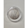Image 2 : .999 Fine Silver Basketball Hall of Fame Uncirculated Silver Dollar