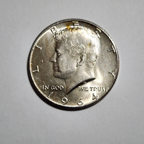 1964 United States 90% Silver Kennedy Half Dollar ~ Great Condition!