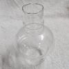 Image 3 : Vintage Brass Wall Mount Kerosene Oil Lamp with Glass Chimney and Reflector Bracket