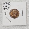 Image 1 : 1969-D RB Lincoln Memorial Penny FV: $.01