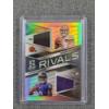 Image 1 : 2018 Panini Spectra No.2 Rivals Baker Mayfield & Lamar Jackson Dual Patch Trading Card NUMBERED /199