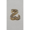 Image 2 : Elegant 14K Gold Jane Seymour Open Hearts Pendant With Diamonds - Weight: 2.5g