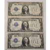 Image 1 : (3) Series 1928 A $1 Silver Certificate Bank Notes - Face Value: $3.00