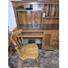 Image 2 : PICKUP IN CANTON -  EXCELLENT WOOD COMPUTER DESK & CHAIR W SLIDE OUT KEYBOARD TRAY