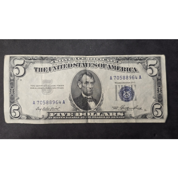 $5 Silver Certificate - 1953
