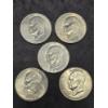 Image 1 : (5) Eisenhower Dollars