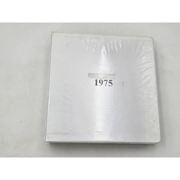 Huge Binder of Assorted 1975 Football Trading Cards 