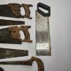 Image 5 : Lot of 8 Vintage and Antique Woodworking Hand Saws (28.5" Max Length)