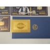 Image 5 : x5 Assorted Classic County Artists $100 24K Gold Plated Banknotes Set w/ CoA