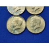 Image 4 : x4 Assorted Years Kennedy Half Dollars 40% Silver FV $2.00 and Coin Tube