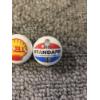 Image 4 : 3 - Vintage Gas & Oil Advertising One Inch Shooter Marbles - Shell, Texaco & Standard