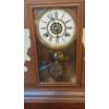 Image 3 : Antique "Gingerbread" Kitchen Clock w Alarm - Waterbury Clock Co - 20 x 14 x 4