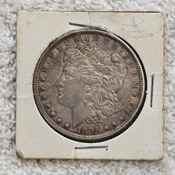 1896 Morgan 90% Silver Dollar Coin AFV $1.00