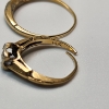 Image 6 : Two 14K Yellow Gold Rings - Sizes ~3 & 7 - Total Weight: 2.7g