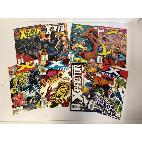 X-Factor Comic Books - Set of 8 Comics - Marvel Comics - Random vs. Polaris - Invasion