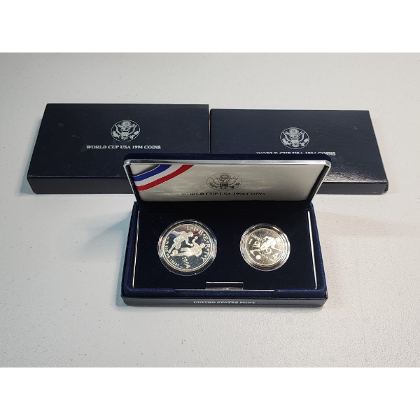 1994 World Cup USA 1994 Commemorative Proof Coins Including Silver Dollar