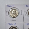 Image 2 : Six Assorted Years United States 90% Silver Washington Quarters - Face Value: $1.50