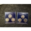 Image 1 : 1999 Connecticut and Georgia Statehood Quarter Coin Sets