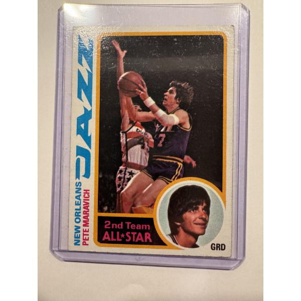 1978-79 Topps Pete Maravich Jazz Basketball Card - Mint - Exceptional Condition