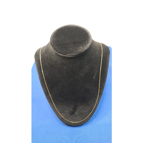 14K Gold Italian 31" Necklace - Weight: 1.6g