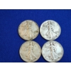 Image 2 : x6 Assorted Years Walking Liberty 90% Silver Half Dollars FV: $3.00