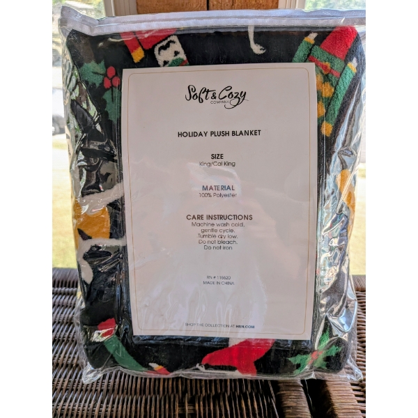 New King Sized Toy Soldier Plush Blanket 
