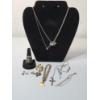 Image 1 : Assorted Sterling Silver Jewelry: Necklaces, Rings, Bracelets, Earrings - See Photos! TW: 46.9g
