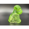Image 4 : Degenhart Dogs - Apple Green - Uranium Glass with Beautiful Glow - Adorable Dog Figurine - ~2.5 inch