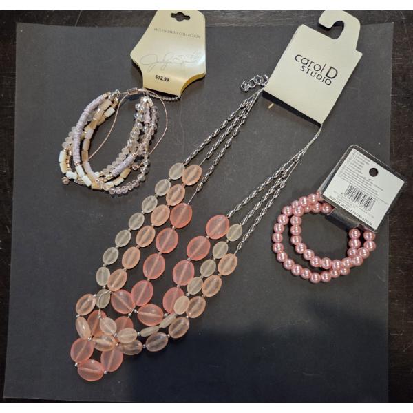 New Jewelry Featuring 2 Bracelets & 3 Necklaces