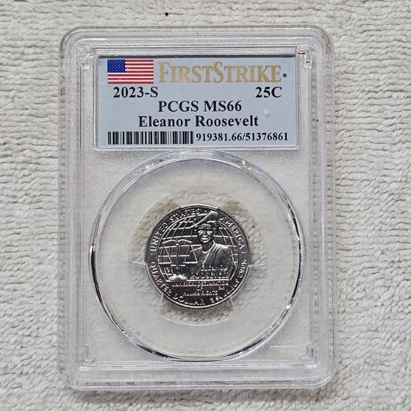 2023-S Eleanor Roosevelt PCGS MS66 First Strike Quarter Dollar