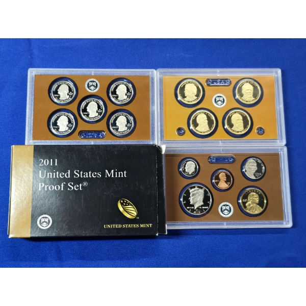 2011-S United States Mint Proof Set: 14 Coins w/ Original Box & COA
