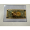Image 1 : 1 Bitcoin  .999999 24K Gold Back - Mint Condition - Large Bill