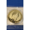 Image 6 : History Of Gold 24K Gold Layered Commemorative Coins With Bag & 5 Reich Pfennig German Coin