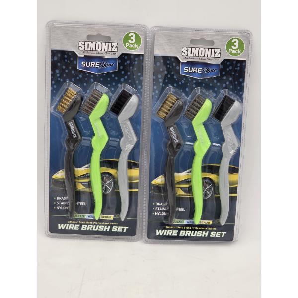 Two New Simoniz 3 Pack Wire Brushes