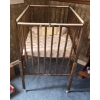 Image 3 : PICKUP IN CANTON - Vintage Solid Wood Crib, Mattress, Linens. 27'' Wide 40'' Long & 37'' Tall 