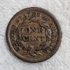 Image 3 : United States 1848 Braided Hair Large Cent One Cent Coin