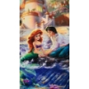 Image 3 : 2012 Thomas Kinkade "The Little Mermaid" 18"x27" Signed By Artist Giclee On Canvas W/ COA Paperwork