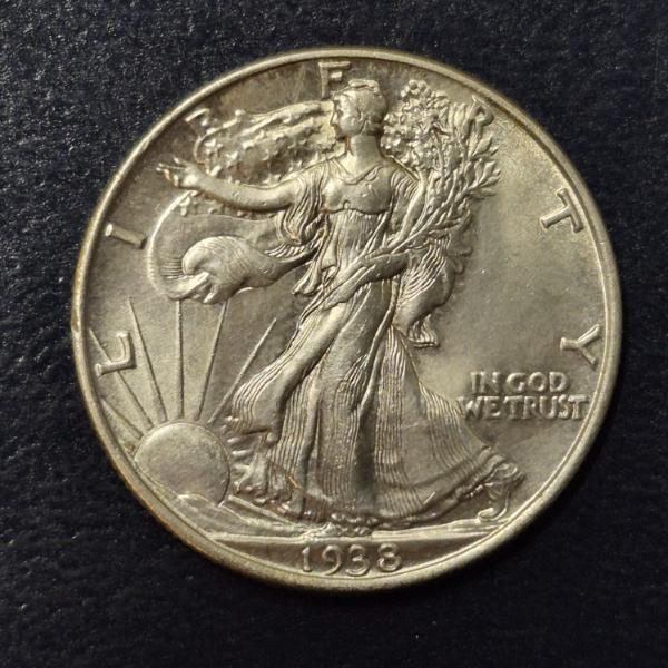 1938 P Walking Liberty Half Dollar - High Grade See Pics