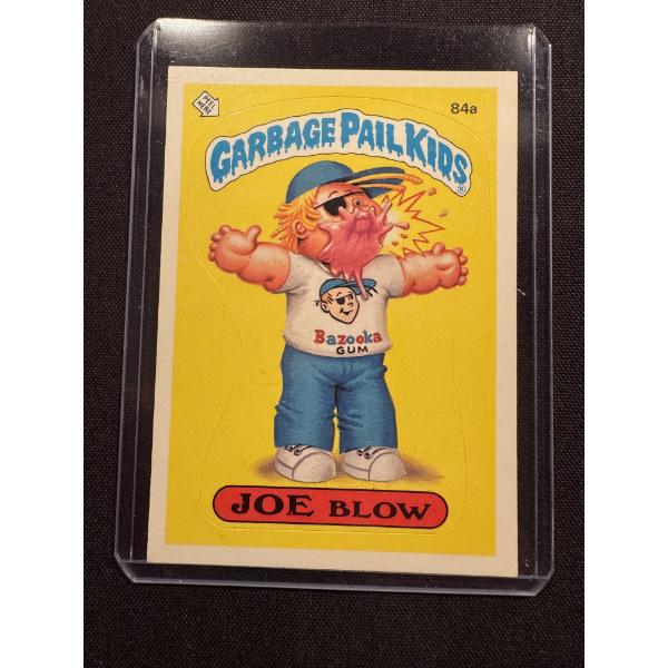 1986 Topps Garbage Pail Kids JOE BLOW Trading Card - High Grade Card 